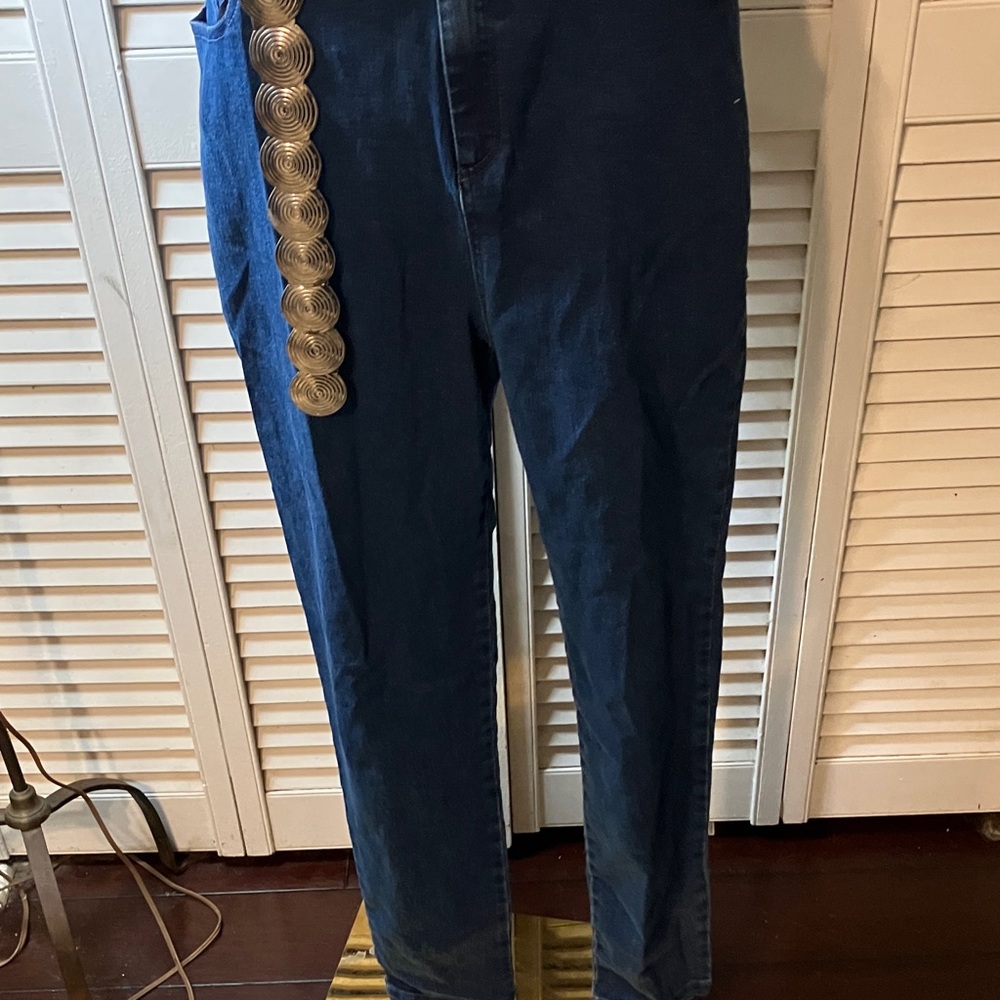 Fashion Nova Classic Blue Denim Jumpsuit - Picture 5 of 15